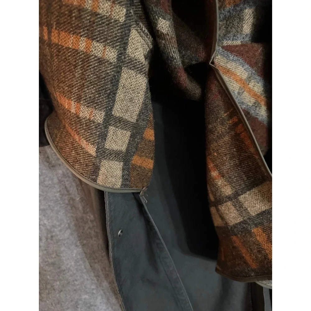 Vintage Long LL Bean Olive Jacket - Picture 9 of 16